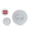 18W Nymphea Proxi PIR - IP54, Ø30cm, 30x6cm, 120°, rund, vit