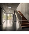 18W Nymphea Proxi PIR - IP54, Ø30cm, 30x6cm, 120°, rund, vit