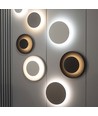 Platta för Spectrum vägglampa - Ø30cm, höjd 3cm, rund, svart