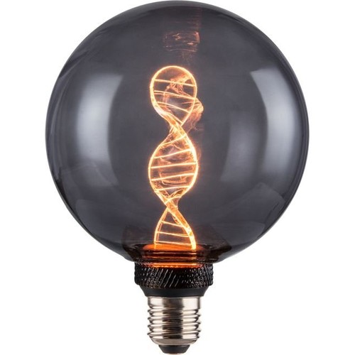 E27 3,5W dimbar LED Vintage DNA Globe G125 - 1800K, rökfärgat glas, 60lm