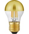 E27 4W dimbar LED kronlampa - Toppförspeglad guld, G45, 2500K