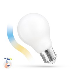 E27 vanliga LED 5W Smart Home LED lampa - Tuya/Smart Life, fungerar med Google Home och Alexa, A60, E27
