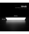 120x30 bakbelyst LED-panel, 40W - 120lm/W, CREE-chip, 6 års garanti, vit ram