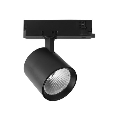 V-Tac 30W 3-fas skenspotlight - CREE chip, svart hölje, 4000K, 6 års garanti