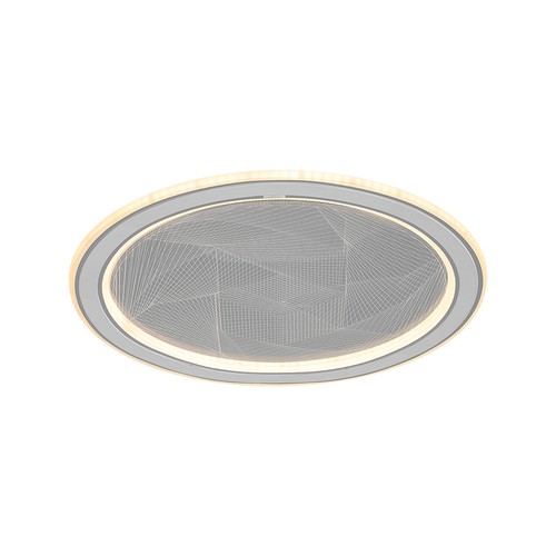 50W LED-taklampa - CCT, dimbar, grå, inkl. fjärrkontroll