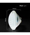 V-Tac 8W PAR56 LED-poollampa - IP68, 3000K, varmvit