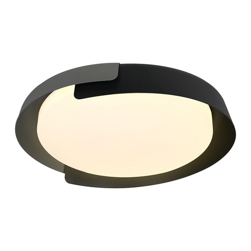 48W LED-taklampa med fjärrkontroll - 3-i-1 CCT, dimbar, Ø50cm, svart/grå design