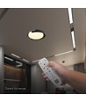 48W LED-taklampa med fjärrkontroll - 3-i-1 CCT, dimbar, Ø50cm, svart/grå design