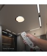 48W LED-taklampa med fjärrkontroll - Ø50cm, 3-i-1 CCT, dimbar, vit med trälook