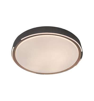 V-Tac 30W/60W/30W LED taklampa med trä-look - 3-i-1 CCT, fjärrkontroll