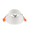 GU10 infälld spotlight, bländfri - Rund, vit, Deep Anti Glare, utan ljuskälla