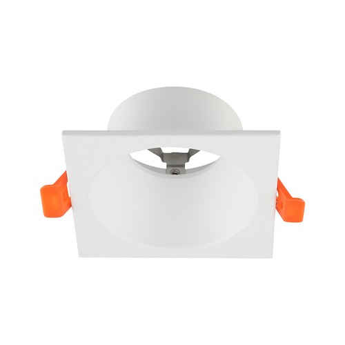V-Tac GU10 infälld spotlight - Fyrkantig, vit, Deep Anti Glare, utan ljuskälla