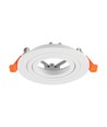 GU10 spotlight för inbyggnad - Rund, vit, aluminium, utan ljuskälla