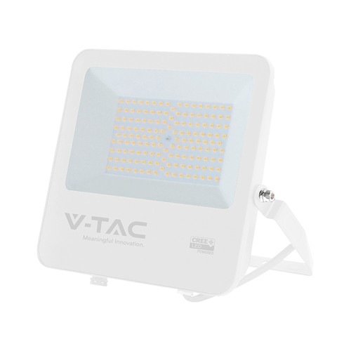 100W LED-strålkastare - 135lm/W, IP65, vitt hölje, 6 års garanti, CREE-chip