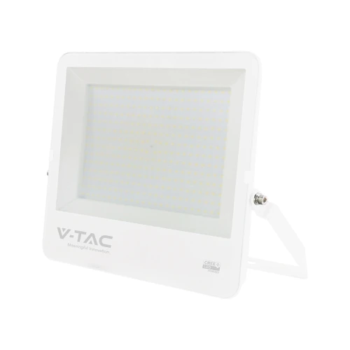 300W LED strålkastare - 135lm/W, IP65, vitt hölje, 6 års garanti, CREE Chip