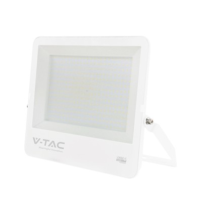 300W V-Tac LED-strålkastare - 135lm/W, IP65, CREE Chip, vitt hölje, 6 års garanti
