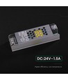 36W / 24V DC strömförsörjning för LED-strips - 1.5A, IP20, Slim design