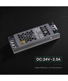 60W / 24V DC Slim strömförsörjning för LED-strips - 2,5A, IP20