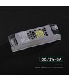 36W / 12V DC Slim strömförsörjning för LED-strips - 3A, IP20