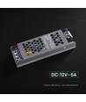 60W / 12V DC Slim strömförsörjning för LED-strips - 5A, IP20