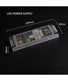200W / 12V DC strömförsörjning för LED-strips - 16,5A, IP20, Slim