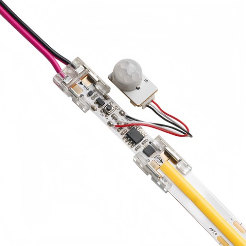 PIR-Sensor till LED strip - 12V (60W), 24V (120W), med skruvklämmor