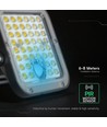 30W Solara CCT LED-strålkastare med solcell - 6.4V, IP65, svart, fjärrkontroll, ställbar färgtemperatur, inkl. batteri