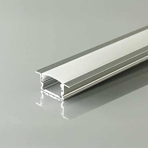 V-Tac 2m infälld profil för LED-strips - Silver, inkl. hölje, 2000x13,2x7mm