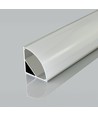 2m hörnprofil i silver för LED-strips - Inkl. hölje, 30x30mm monteringskit