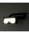 7W LED solcellsstrålkastare med sensor - 3.7V, PIR-sensor, svart hölje, 3-i-1 CCT