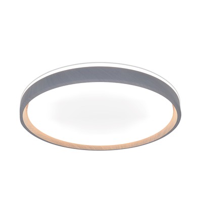 V-Tac 40W LED taklampa med fjärrkontroll - 3-i-1 CCT, dimbar, träfinish, Designer Domelight