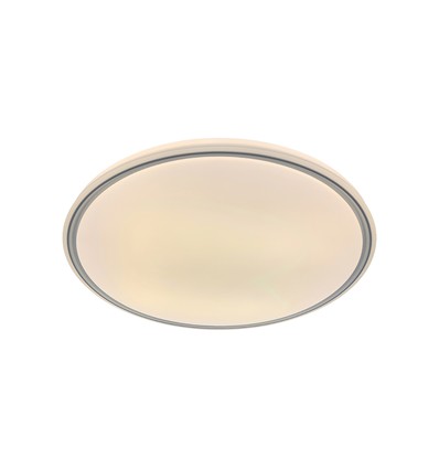 V-Tac 30W/60W/30W LED-taklampa med fjärrkontroll - 3-i-1 CCT, dimbar, grå ring, inkl. ljuskälla