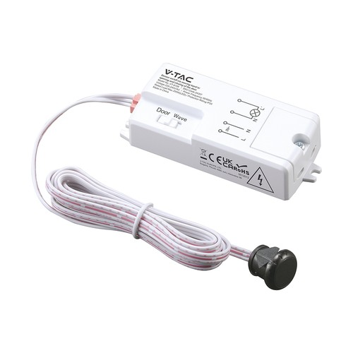 V-Tac infraröd rörelsesensor - Vit, 2-i-1, max 200W LED, IP20 inomhus