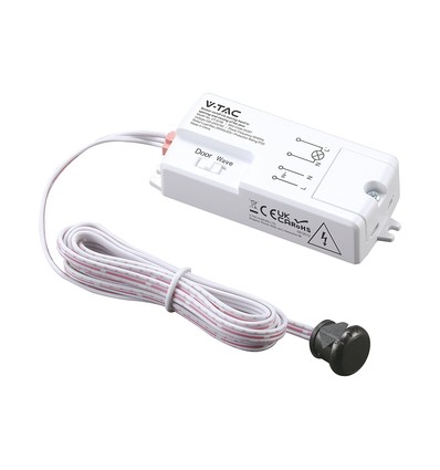 V-Tac infraröd rörelsesensor - Vit, 2-i-1, max 200W LED, IP20 inomhus