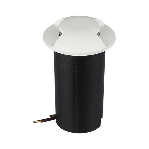 V-Tac 1W LED markspotlight - IP67, vitt hölje, 6400K