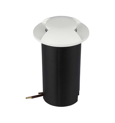 V-Tac 1W LED markspotlight - IP67, vitt hölje, 6400K