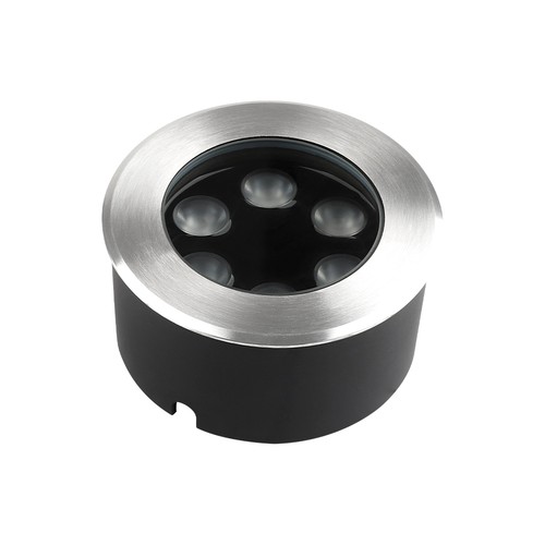 V-Tac 6W LED markspotlight - IP67, 4000K, silverhölje, inkl. ljuskälla