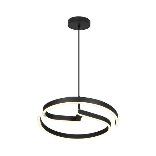 25W LED designpendel - Ø40cm, Sandy Black, 4000K, dekorativ taklampa