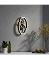 22W LED designer-vägglampa - 30x11cm, 4000K, svart, inkl. ljuskälla