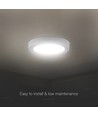 V-Tac 18W Ø22,5cm BACKLIT utanpåliggande panel - 3-i-1 CCT, CREE, 6 års garanti