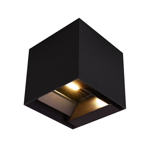 V-Tac 9W Solara vägglampa med sensor - Solcell, IP65, 3-i-1 CCT, svart