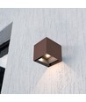 V-Tac 9W Solara vägglampa med sensor, CCT - IP65, PIR-sensor, Corten-färg, solcell, 3 ljusfärger