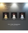 V-Tac 9W Solara vägglampa med sensor, CCT - IP65, PIR-sensor, Corten-färg, solcell, 3 ljusfärger