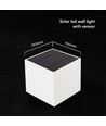 V-Tac 9W Solara vägglampa med sensor - IP65, vit, 3-i-1 CCT, solcell