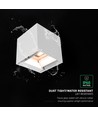 V-Tac 9W Solara vägglampa med sensor - IP65, vit, 3-i-1 CCT, solcell