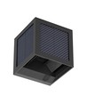 V-Tac 9W Solara vägglampa med sensor - IP65, svart, 3-i-1 CCT, solcell