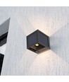 V-Tac 9W Solara vägglampa med sensor - IP65, svart, 3-i-1 CCT, solcell