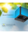 V-Tac 9W Solara vägglampa med sensor - IP65, svart, 3-i-1 CCT, solcell