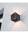V-Tac 9W Solara vägglampa med sensor, CCT - IP65, Cortenfärgad, solcell