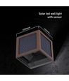 V-Tac 9W Solara vägglampa med sensor, CCT - IP65, Cortenfärgad, solcell